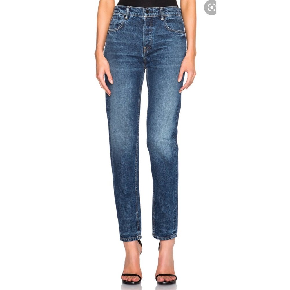 Alexander Wang Jeans Tapered Leg Indigo Medium Wash Women's 25 NWT